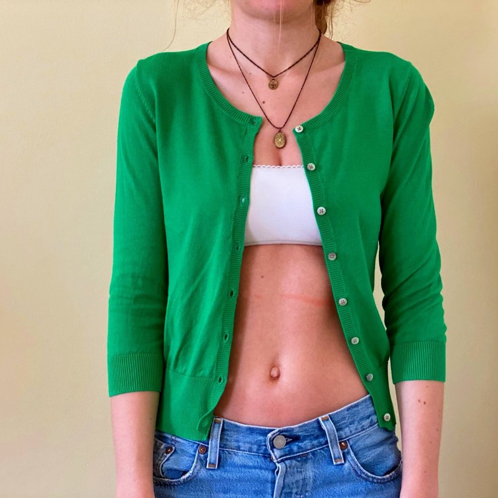 Green Cardigan